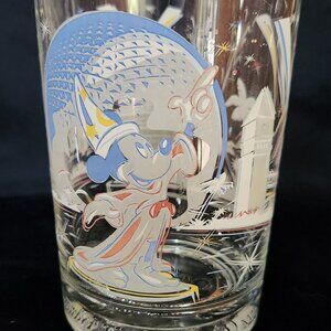 Disney World 25th Anniversary McDonalds Glass - Epcot